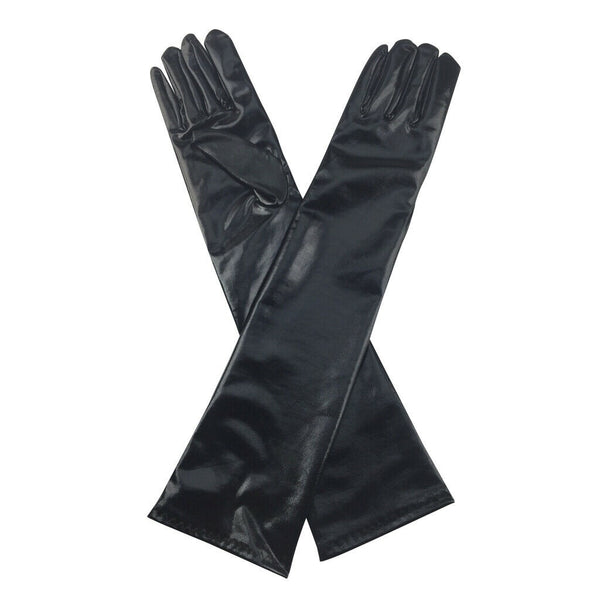 BLACK GLOVES METALIC FINISH